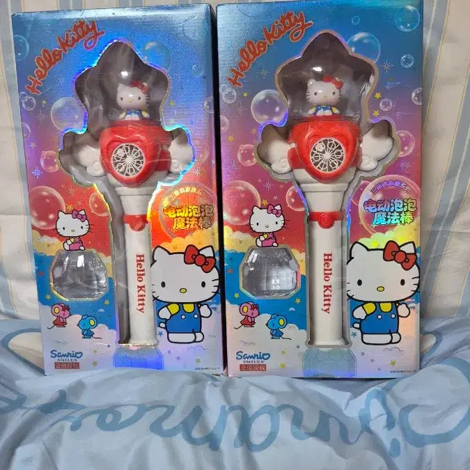 [BUNJANG] Hello Kitty Electric Bubble Wand Toy / 헬로키티 전동 버블 요술봉 새상품