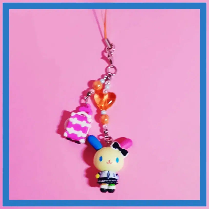 [BUNJANG] Sanrio Gakuen Kirameki Travel Series Strap - Usahana / 산리오 학원 키라메키 반짝반짝 여행 시리즈 스트랩 / 우사하나