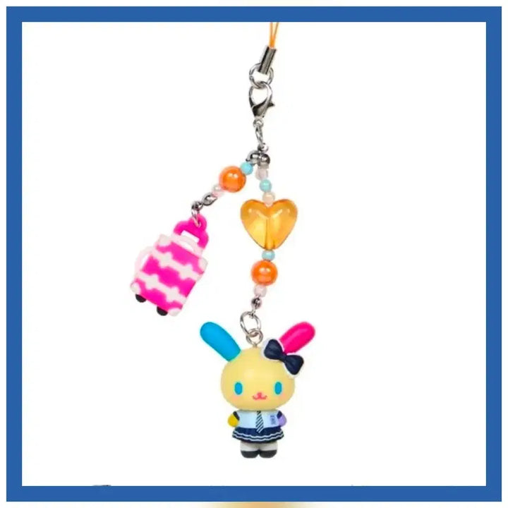 [BUNJANG] Sanrio Gakuen Kirameki Travel Series Strap - Usahana / 산리오 학원 키라메키 반짝반짝 여행 시리즈 스트랩 / 우사하나