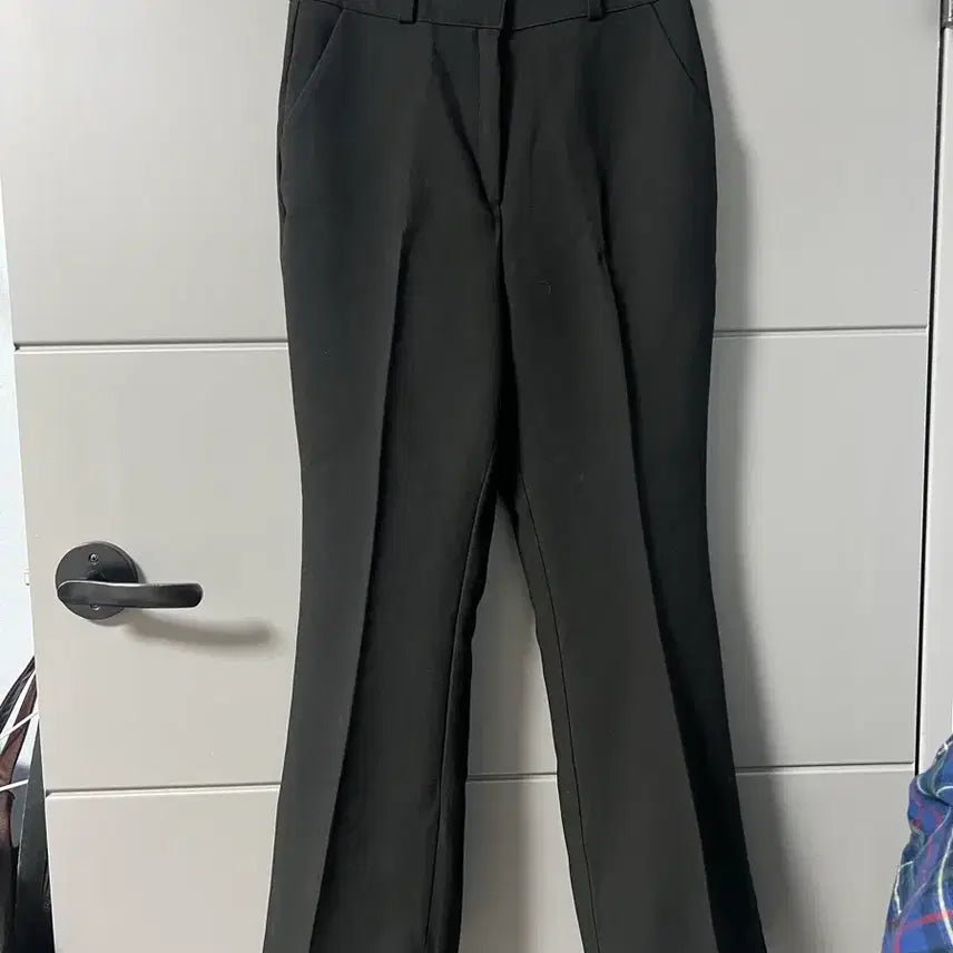 [BUNJANG] Black Bootcut Slacks Pants / 원단 좋은 블랙 부츠컷 슬랙스 바지 새상품