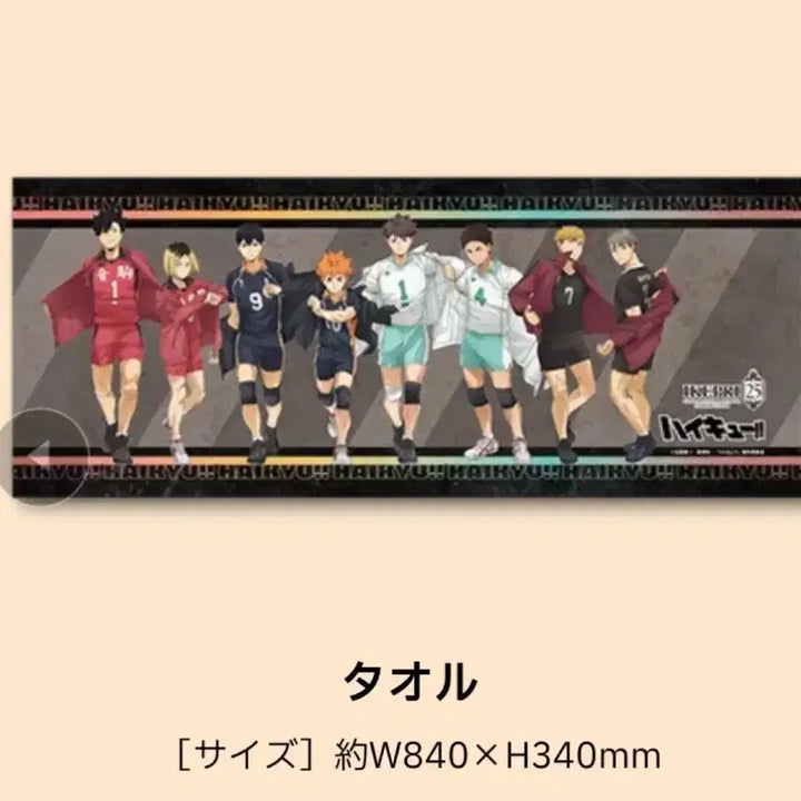[BUNJANG] Haikyuu!! Prince Hotel Collaboration Towel / 하이큐 프린스 호텔 콜라보 타올 현물
