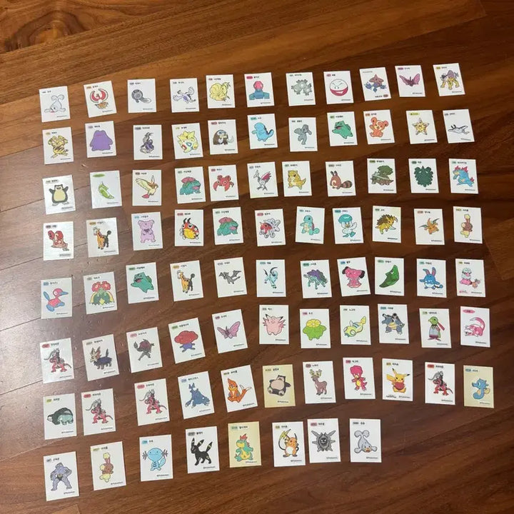 [BUNJANG] Pokemon Sticker 85 Types Bundle Set / 포켓몬 띠부씰 85종 일괄 판매