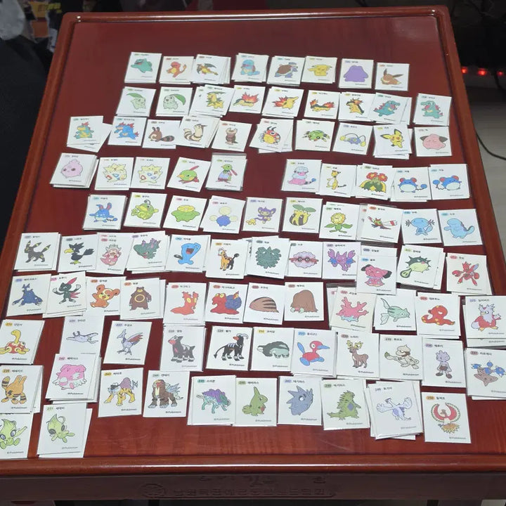 [BUNJANG] Pokemon Sticker - Gen 2 (3-Digit &amp; 4-Digit) / 포켓몬 띠부씰 2세대 3자리&amp;4자리 팝니다