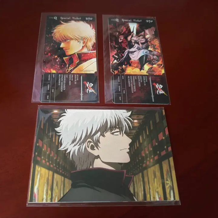 [BUNJANG] Gintama New Theatrical Edition Special Ticket Set &amp; Postcard Set / 신극장판 은혼 스페셜티켓 2종 1세트 + 엽서 3종