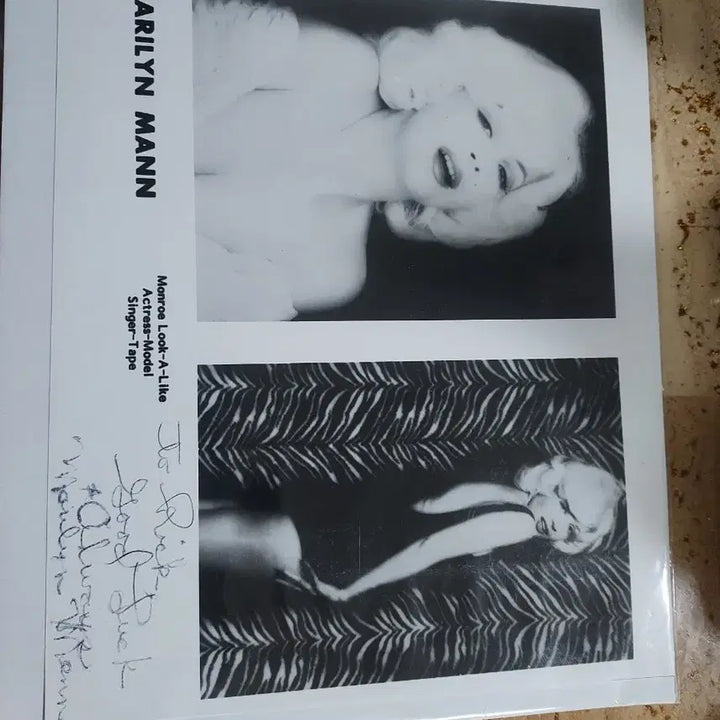 [BUNJANG] Marilyn Monroe Autograph with Certificate of Authenticity / 미국여배우제2의 마린몬로 마리린 마에엔
