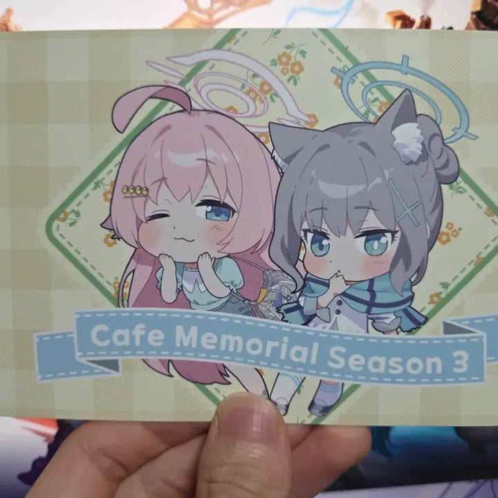 [BUNJANG] Blue Archive Cafe Memorial Goods Hoshino &amp; Shiroko Postcard / 블아 카페메모리얼 굿즈 구매 특전 호시노&amp;시로코 엽서 판매