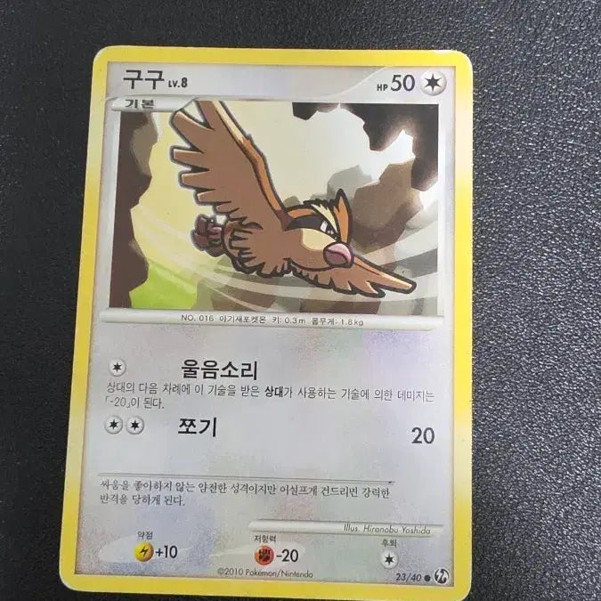 [BUNJANG] Pokemon Card Pidgey DP / 포켓몬 카드 구구 dp