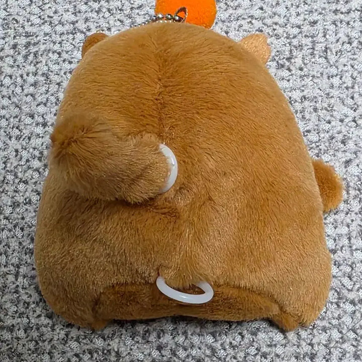 [BUNJANG] Capybara Plush Keychain with Spinning Tail / 꼬리콥터 카피바라 인형 키링
