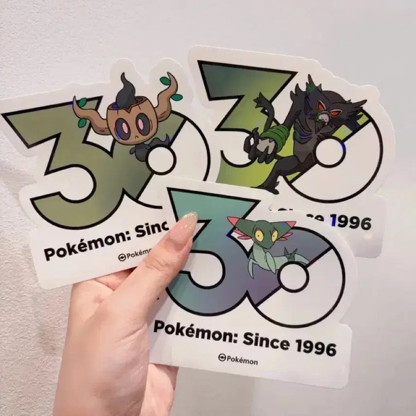 [BUNJANG] Nokyoung Drakon Pokemon 30th Anniversary Sticker / 나목령 자루도 드라꼰 포켓몬 30주년 기념 스티커