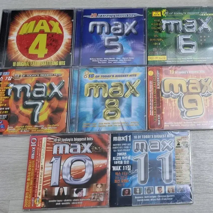 [BUNJANG] Max Compilation Albums 4-11 (8 Sealed CDs) / 팝 컴필레이션/ 맥스 Max 4-11집 총 8장 (미개봉 CD)
