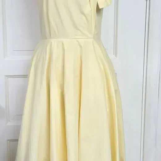 [BUNJANG] JE-IN Ribbon Dress Butter Yellow M / JE-IN 제인 리본  원피스