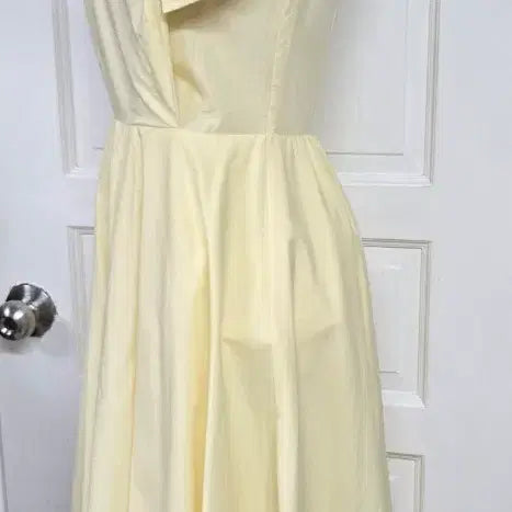 [BUNJANG] JE-IN Ribbon Dress Butter Yellow M / JE-IN 제인 리본  원피스