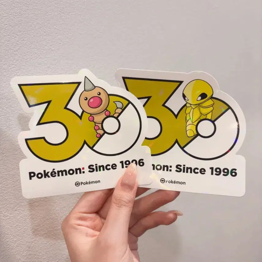 [BUNJANG] Pokemon 30th Anniversary Sticker Set - Holographic / 뿔충이 딱충이 포켓몬 30주년 스티커