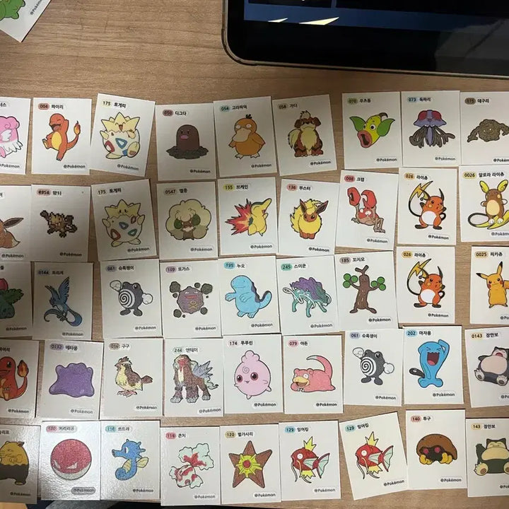 [BUNJANG] Pokemon Stickers Bundle Set / 포켓몬 띠부씰 일괄