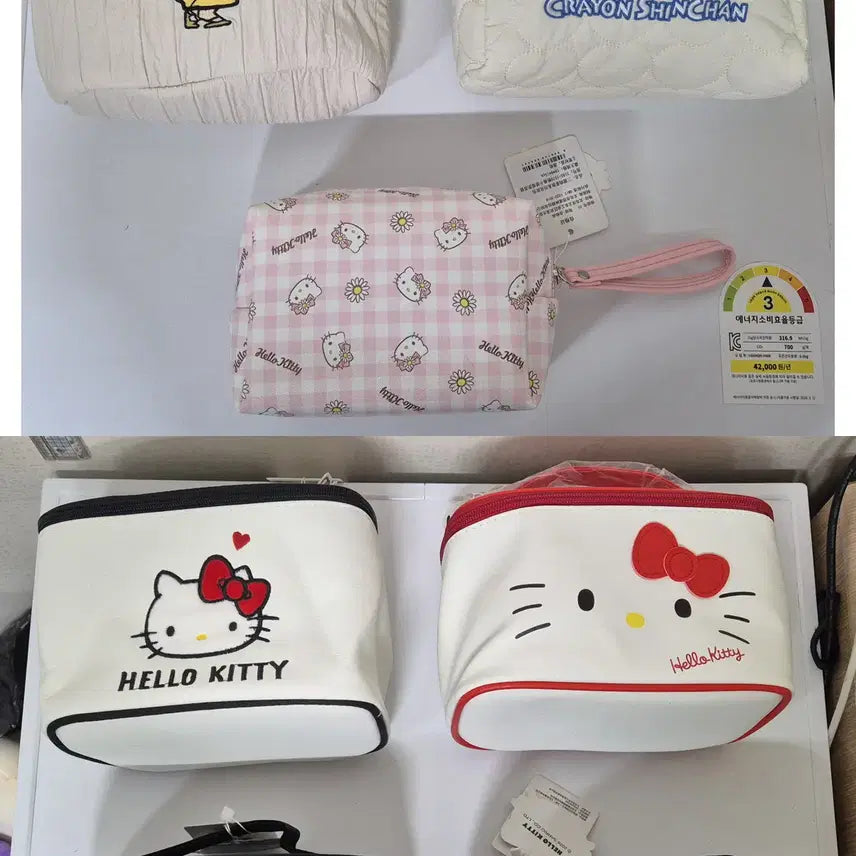 [BUNJANG] Crayon Shin-chan Bag &amp; Hello Kitty Pouches / 짱구 가방,키티 파우치 판매