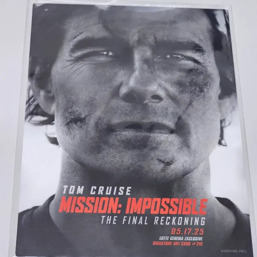 [BUNJANG] Mission: Impossible - Dead Reckoning Part One Signature Art Card / 미션임파서블 8 파이널 레코닝 시그니처 아트카드