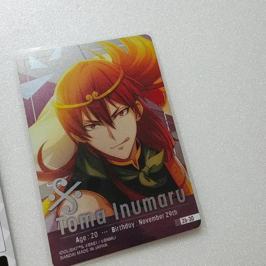 [BUNJANG] IDOLiSH7 Touma Tomoe Metal Card / 아이나나 메탈카드 26 토우마 주르