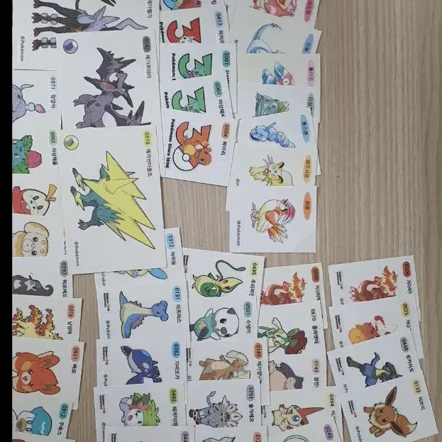 [BUNJANG] Pokemon Bread Stickers - Individual &amp; Bundle Set / 포켓몬 띠부씰 115개 일괄 판매합니다