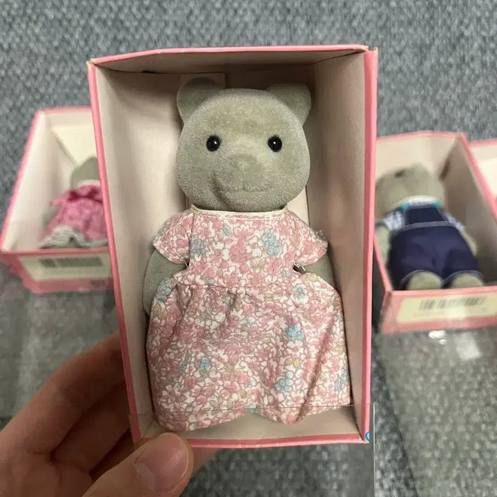 [BUNJANG] Sylvanian Families Old Early Gray Bear Family / 실바니안 올드 초기 회색곰 가족