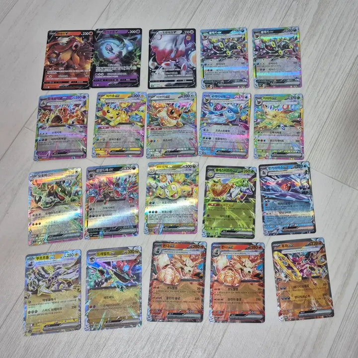 [BUNJANG] Pokemon Cards Bundle Set (RR, RRR) / 포켓몬 카드 rr,rrr 116개 일괄