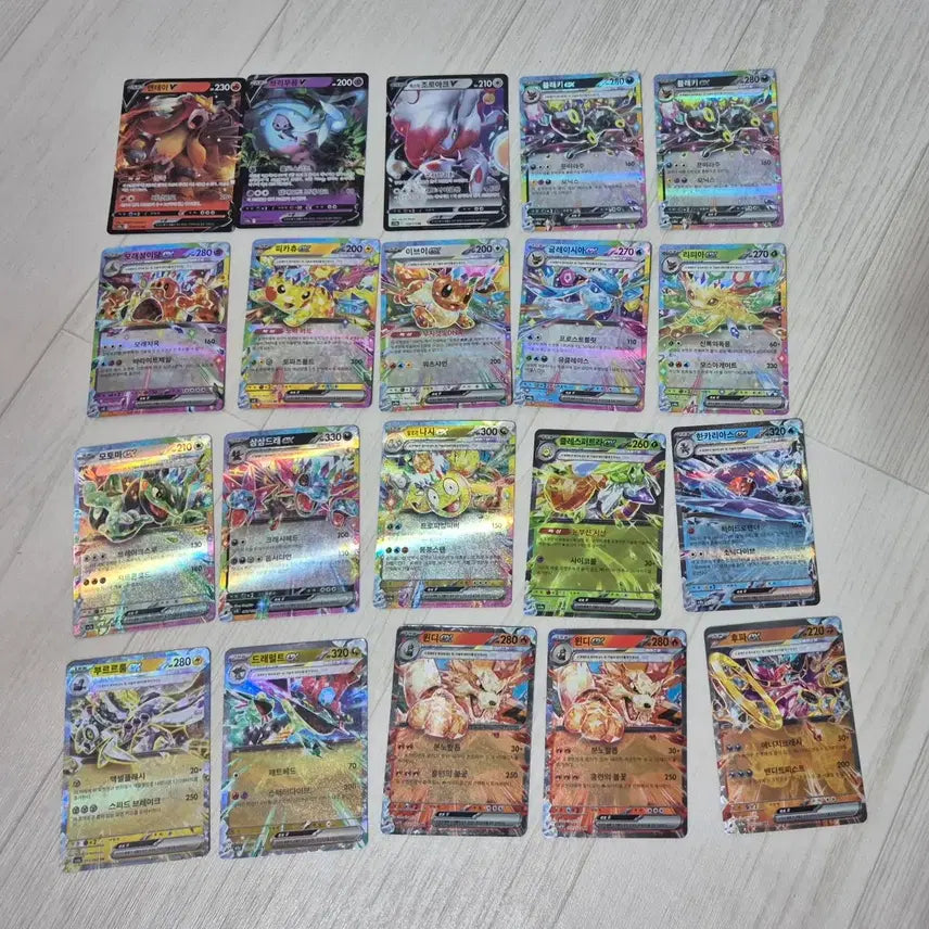 [BUNJANG] Pokemon Cards Bundle Set (RR, RRR) / 포켓몬 카드 rr,rrr 116개 일괄