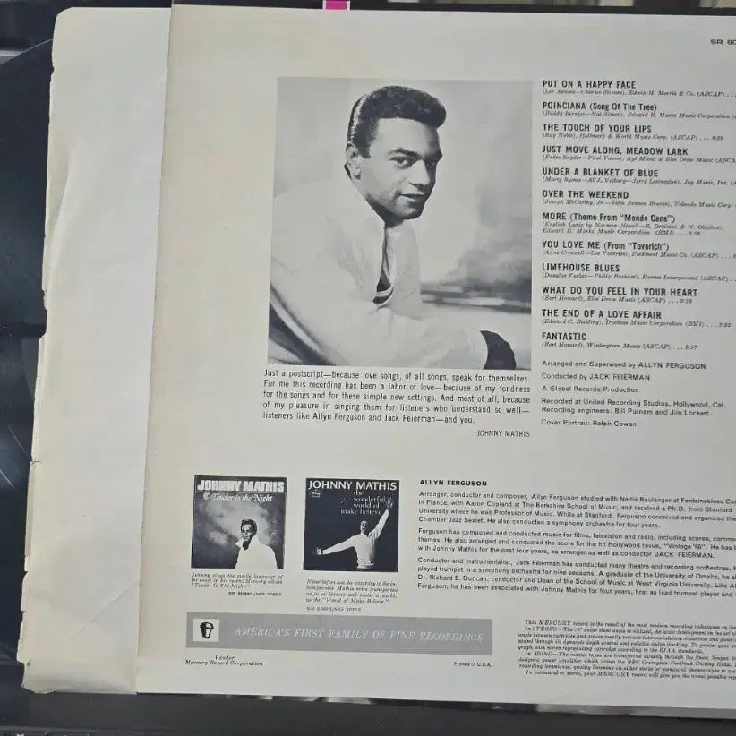 [BUNJANG] Johnny Mathis This Is Love LP (US Pressing) / 조니마티스_This Is Love_LP(US)
