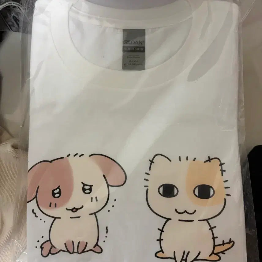 [BUNJANG] Meow and Mongu Baby T-shirt / 묘냥이와 멍구 베이비 티셔츠