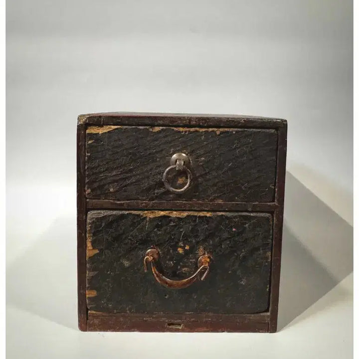 [BUNJANG] Vintage Korean 2-Tier Drawer Box, Early 1900s / 옛날 서랍 소품 함