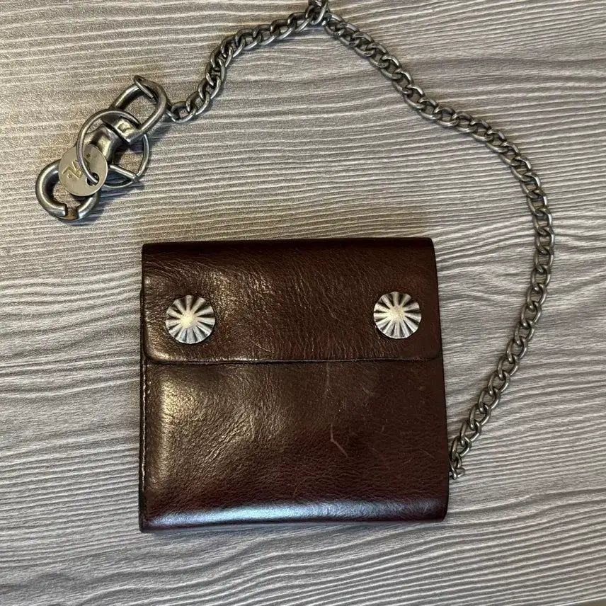 [BUNJANG] RRL Concho Chain Leather Wallet / 더블알엘 콘초 체인레더월렛