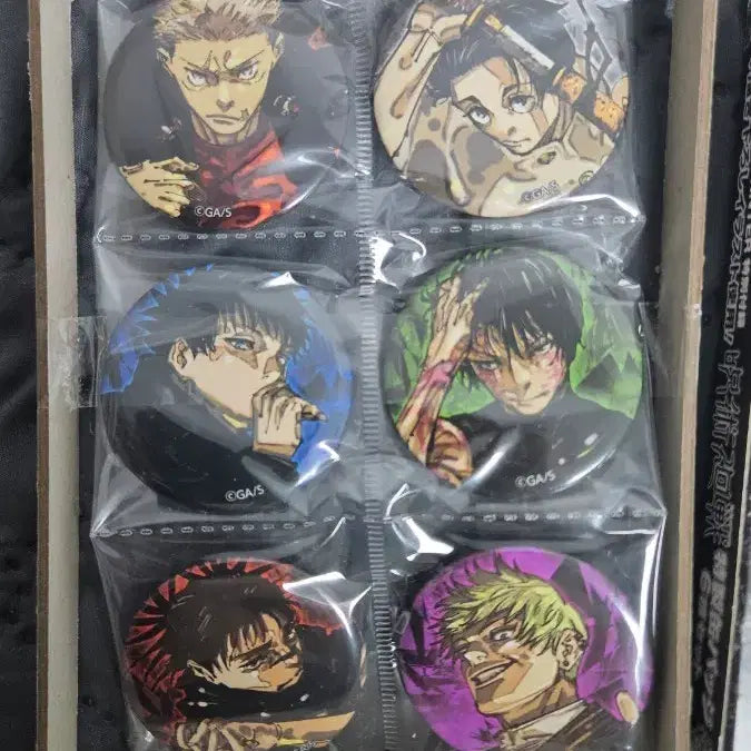 [BUNJANG] Jujutsu Kaisen Character Badge 6-Piece Set / 주술회전 캐릭터 뱃지 6개 세트