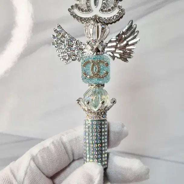 [BUNJANG] Bling Cubic Custom Ballpoint Pen - Mint Silver / 블링 큐빅 커스텀 볼펜 / 민트 실버