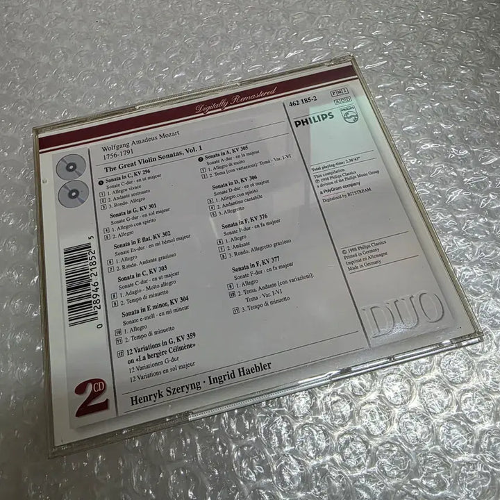 [BUNJANG] Wolfgang Amadeus Mozart: The Great Violin Sonatas, Vol. 1 (2CD) / Mozart : The Great Violin Sonatas 2CD