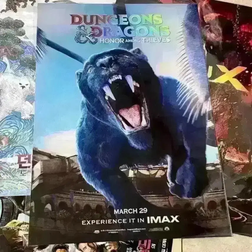[BUNJANG] Dungeons &amp; Dragons: Honor Among Thieves Movie Posters (IMAX, 4DX, ScreenX, Art Card) / 던전앤드래곤 아이맥스 4DX 포스터 스크린엑스 아트카드 민화 포스터 영화