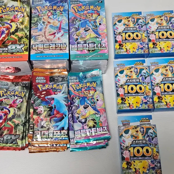 [BUNJANG] Pokemon Card Bundle (Scarlet ex, Paradise Dragon, Battle Partners, etc.) / 포켓몬카드 모음 (스칼렛ex 낙원드래고나 배틀파트너즈 스타트덱100 등)