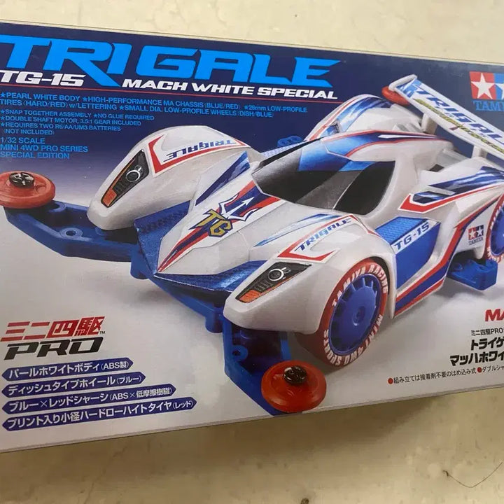 [BUNJANG] Tamiya Try-Gale TG-15 Mach White Special Mini 4WD PRO 1/32 Scale Model Kit 92337 / 타미야 트라이게일 TG-15 마하 화이트 스페셜 미니카 92337