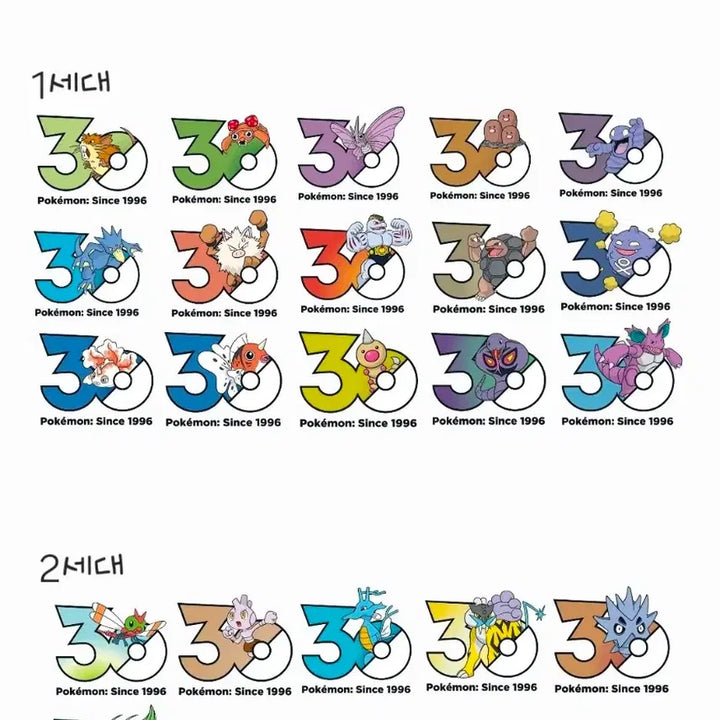 [BUNJANG] Pokemon 30th Anniversary Logo Sticker Exchange / 교환)) 포켓몬 30주년 로고스티커 교환