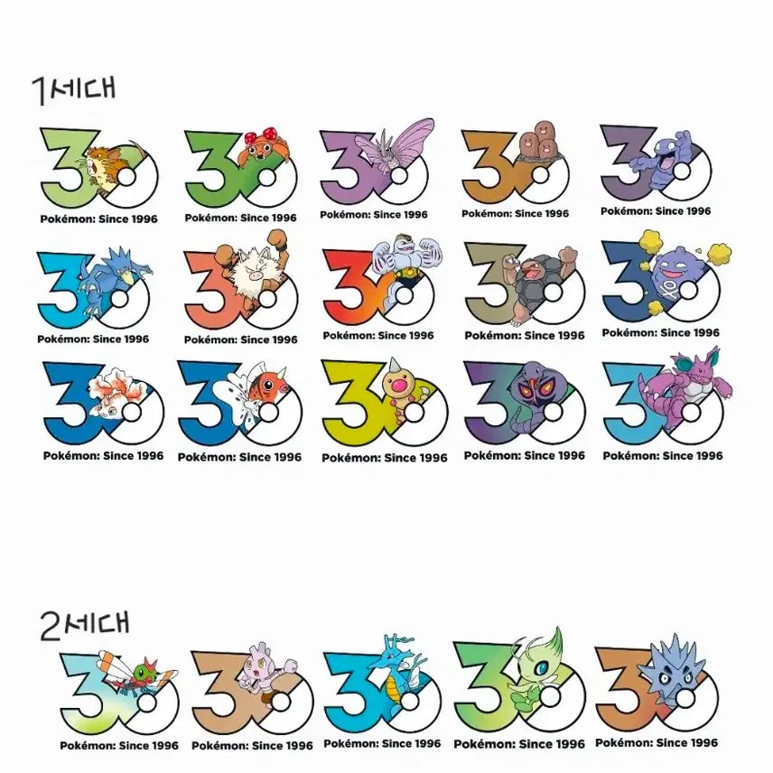 [BUNJANG] Pokemon 30th Anniversary Logo Sticker Exchange / 교환)) 포켓몬 30주년 로고스티커 교환