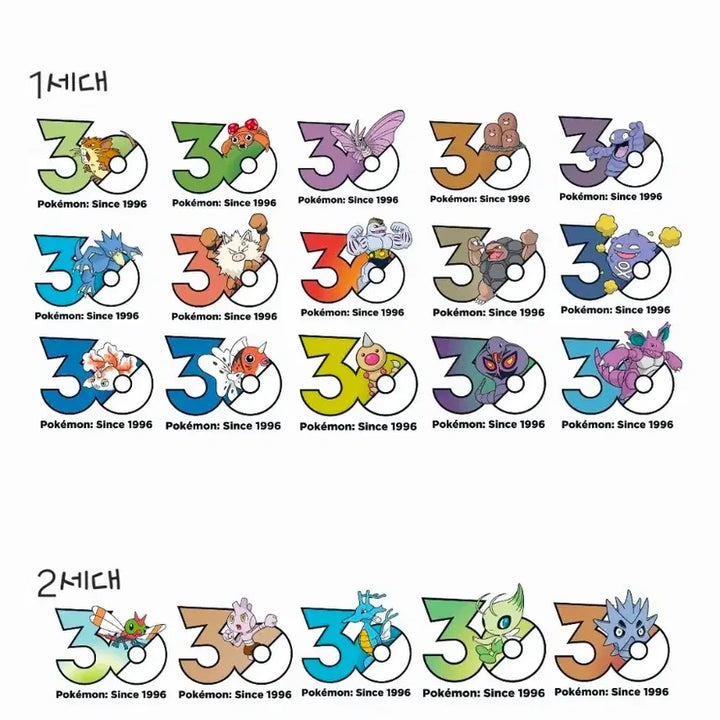 [BUNJANG] Pokemon 30th Anniversary Logo Sticker Exchange / 교환)) 포켓몬 30주년 로고스티커 교환