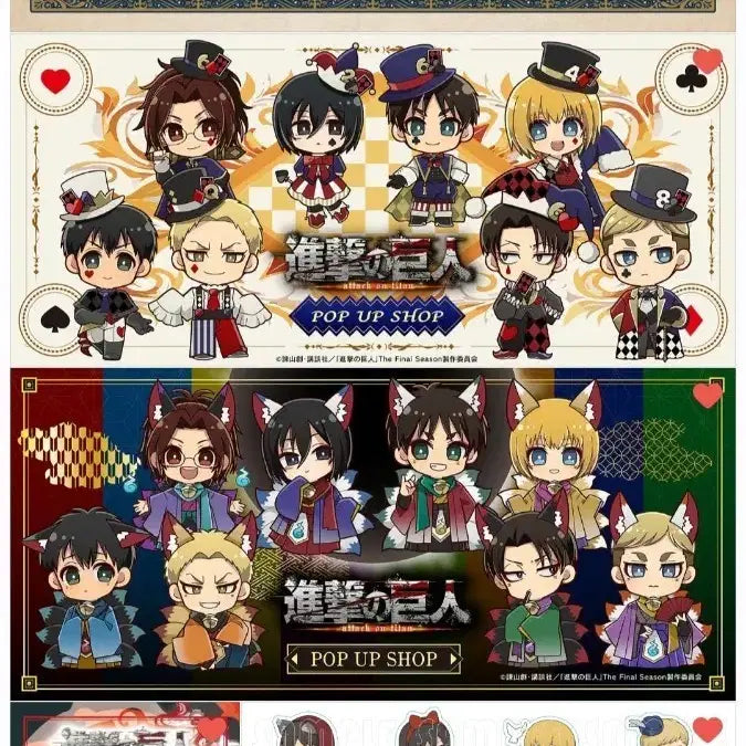 [BUNJANG] Attack on Titan Prince Cafe Collaboration Acrylic Standee - Levi, Hange, Eren / [5자리/1주일공구] 진격의거인프린스카페콜라보아크릴리바이엘빈한지에렌