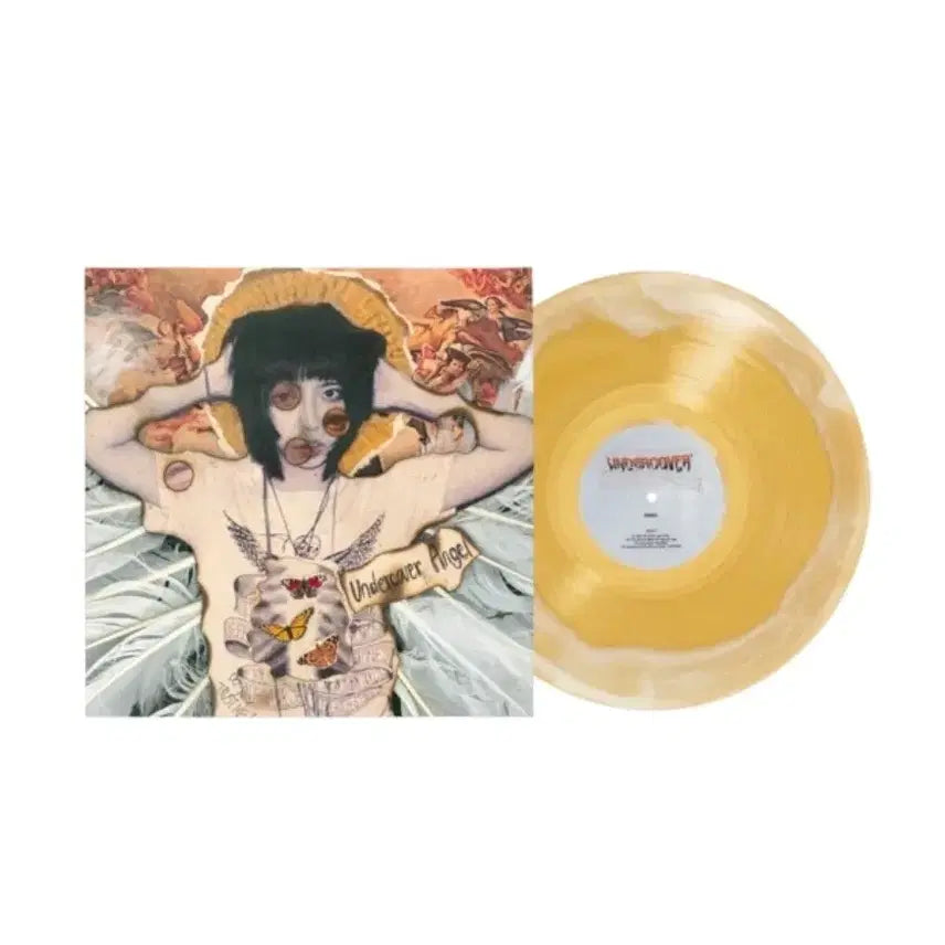 [BUNJANG] Undercover Angel LP Gold &amp; White Swirl / Undercover Angel LP 골드&amp;화이트 스월 택포10