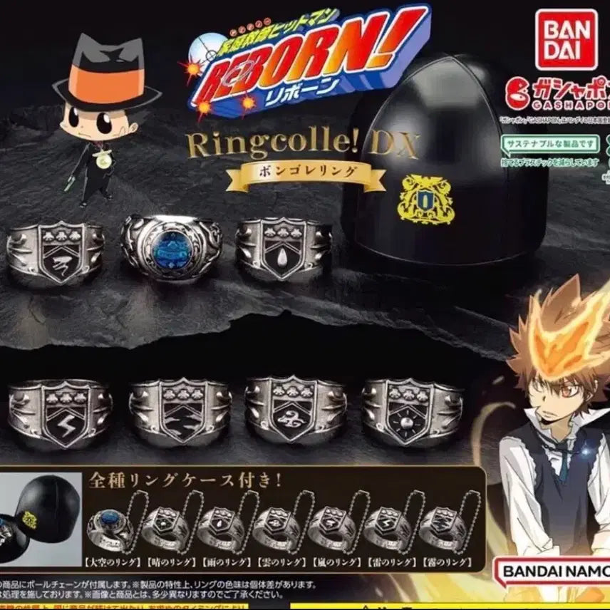 [BUNJANG] Katekyo Hitman Reborn! Vongola Ring Gacha Full Set DX / (할인)가히리 가정교사히트맨리본 봉고레 링 DX 봉고레 링 가챠 풀셋