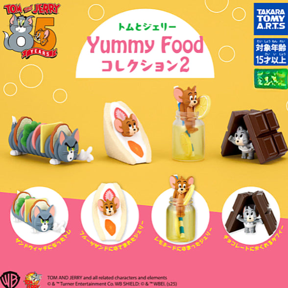 [BUNJANG] Tom and Jerry Yummy Food 2 Gacha - Set of 4 / (일본정품) 톰과제리 야미푸드2 가챠 4종