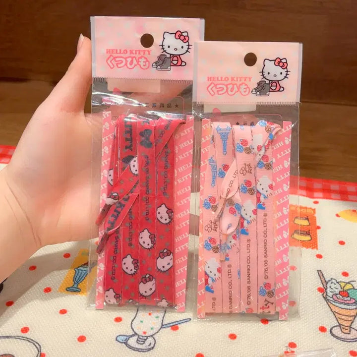 [BUNJANG] Sanrio Hello Kitty Shoelace - Vintage / 고전 산리오 헬로키티 신발끈 운동화끈 미개봉
