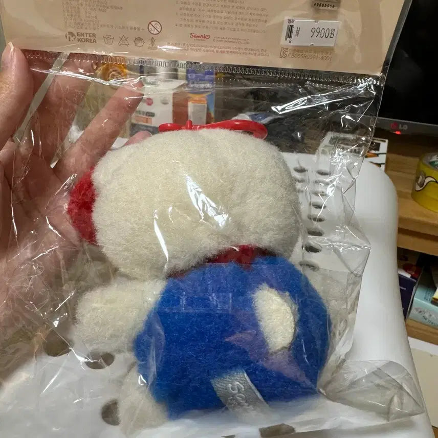 [BUNJANG] Sanrio Hello Kitty Retro Style Plush Keychain (Sealed) / 산리오 헬로키티 레트로 스타일 인형 키링 미개봉 새상품
