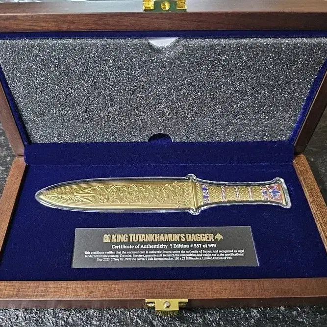 [BUNJANG] Tutankhamun Dagger 2oz Silver Coin / 투탕카멘 단검 2온스 은화
