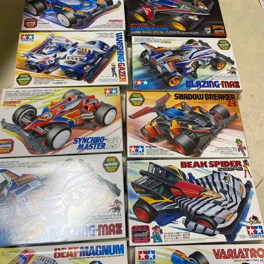 [BUNJANG] Tamiya Mini 4WD Classic Collection Bundle Set (10 pcs) / 타미야 미니카 우리는 챔피언 및 고전 모음 10종 일괄