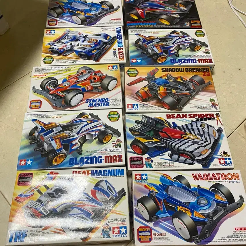 [BUNJANG] Tamiya Mini 4WD Classic Collection Bundle Set (10 pcs) / 타미야 미니카 우리는 챔피언 및 고전 모음 10종 일괄