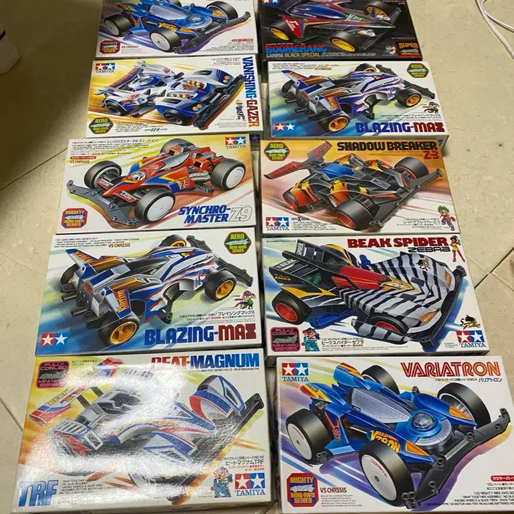 [BUNJANG] Tamiya Mini 4WD Classic Collection Bundle Set (10 pcs) / 타미야 미니카 우리는 챔피언 및 고전 모음 10종 일괄