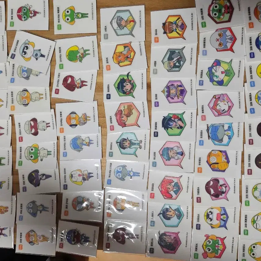 [BUNJANG] Keroro The Frog Sticker Collection - Series 1 Full Set + Series 2 Partial Set Bundle / 개구리 중사 케로로 띠부실 1탄 전종+2탄 일부 일괄