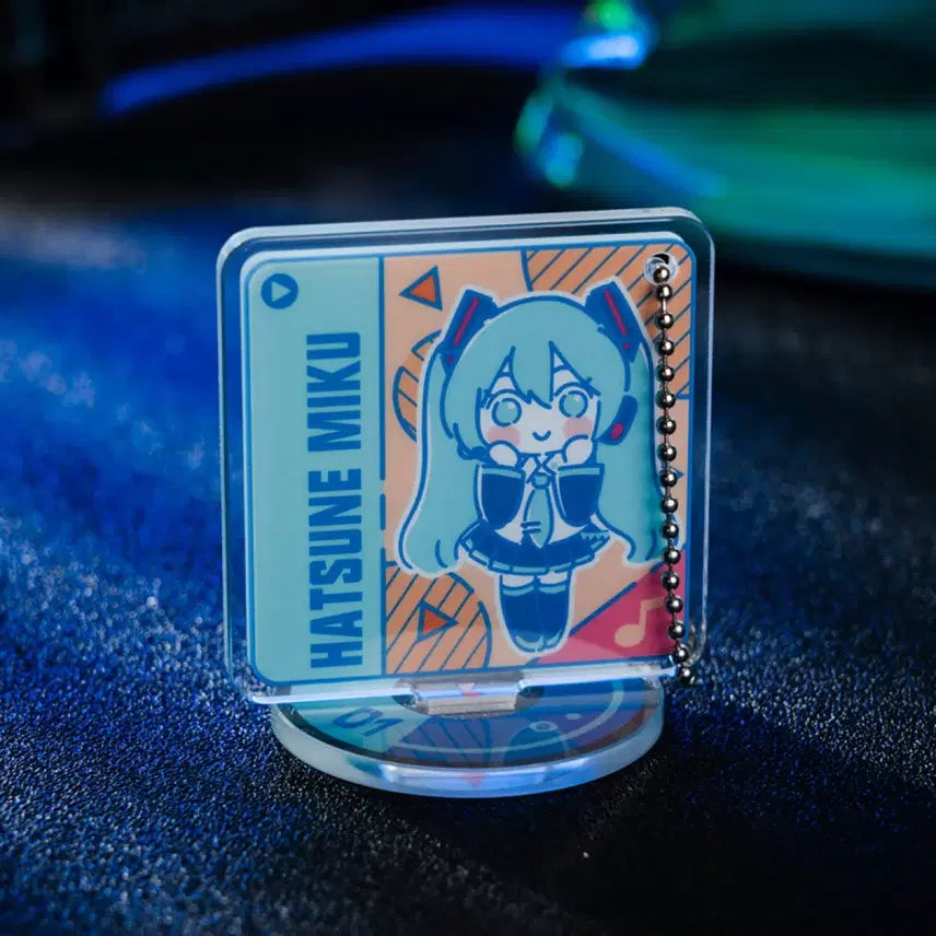 [BUNJANG] Hatsune Miku Acrylic Stand &amp; CD Keychain / 하츠네 미쿠 아크릴 스탠드 겸 씨디 키링